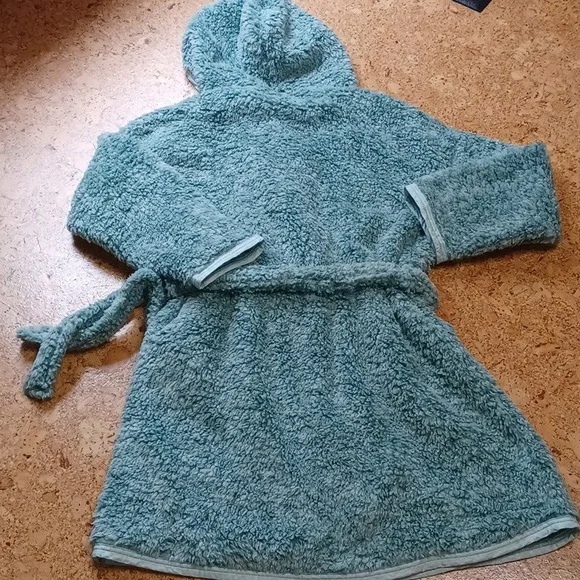 Vera Bradley Women's Eden Paisley Mint Fluffy Fleece Hooded Robe Size L/XL - Picture 5 of 6